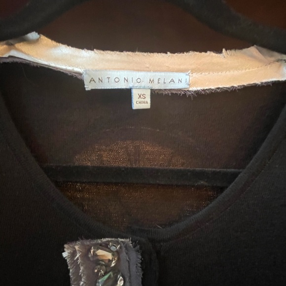 Antonio Melani XS Black Cardigan with bling - Picture 3 of 5